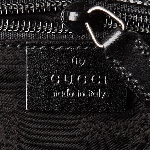 Gucci Black GG Imprime Coated Canvas Medium Messenger Bag - Picture 10 of 12